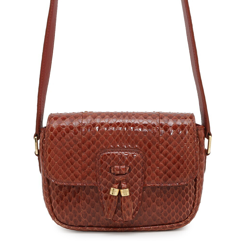 Celine Tassel Python Shoulder Bag
